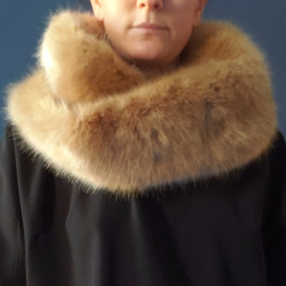 SOLD Faux fur infinity scarf